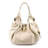 LOUIS VUITTON - a cream Monogram Mahina Hobo handbag.