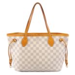 LOUIS VUITTON - a Damier Azur Neverfull PM handbag.