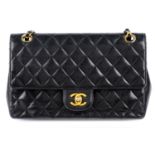 CHANEL - a 1980's vintage Medium Classic Double Flap handbag.