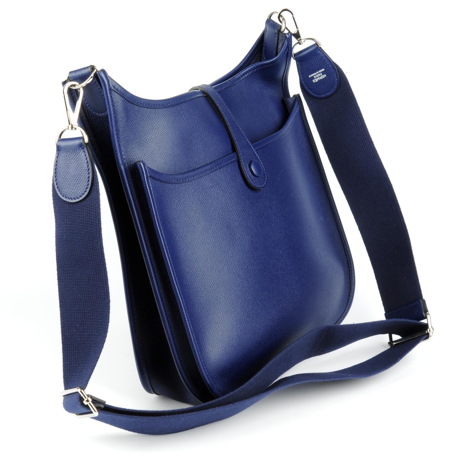 HERMÈS - a 2013 blue Evelyn PM handbag. - Image 3 of 4