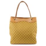 GUCCI - a bronze GG canvas Gifford tote.