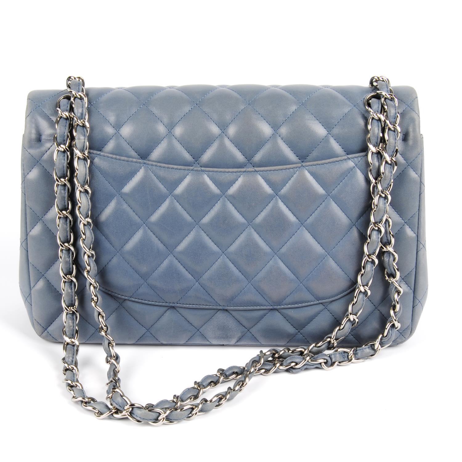 CHANEL - a light blue Jumbo Classic Double Flap handbag. - Image 2 of 4