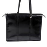 GUCCI - a vintage leather handbag.