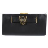 CARTIER - a black Panthère De Cartier clutch.