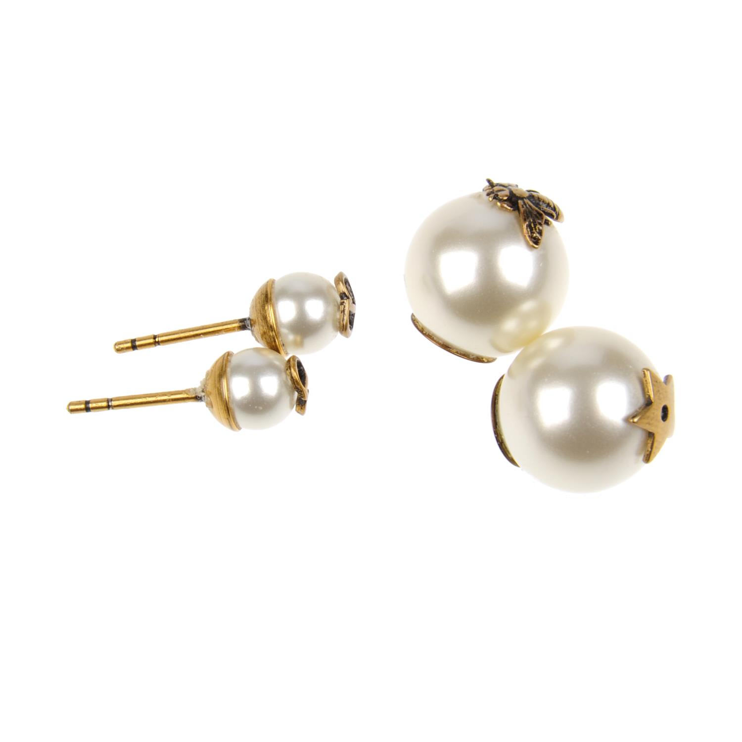 CHRISTIAN DIOR - a pair of stud earrings. - Image 4 of 5