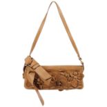 VALENTINO - a floral baguette handbag.