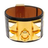 HERMÈS - a 'Collier de Chein' cuff bracelet.