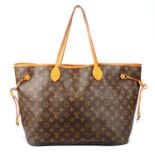 LOUIS VUITTON - a Monogram Neverfull GM handbag.