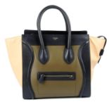 CÉLINE - a Mini Tricolour Luggage Tote.