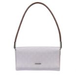 GUCCI - a lilac GG canvas baguette handbag.