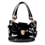 ASPINAL LONDON - a patent leather Barbarella handbag.