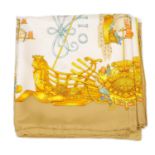 HERMÈS - a 'Voiles de Luminere' silk scarf.