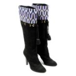 MISSONI - a pair of Faroe knee-high boots.
