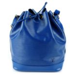 LOUIS VUITTON - a blue Epi Noé GM bucket handbag.