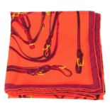 HERMÈS - a 'Brides Rebelles' silk scarf.