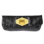 LANVIN - a python skin clutch.