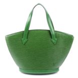 LOUIS VUITTON - a green Epi Saint Jacques PM handbag.