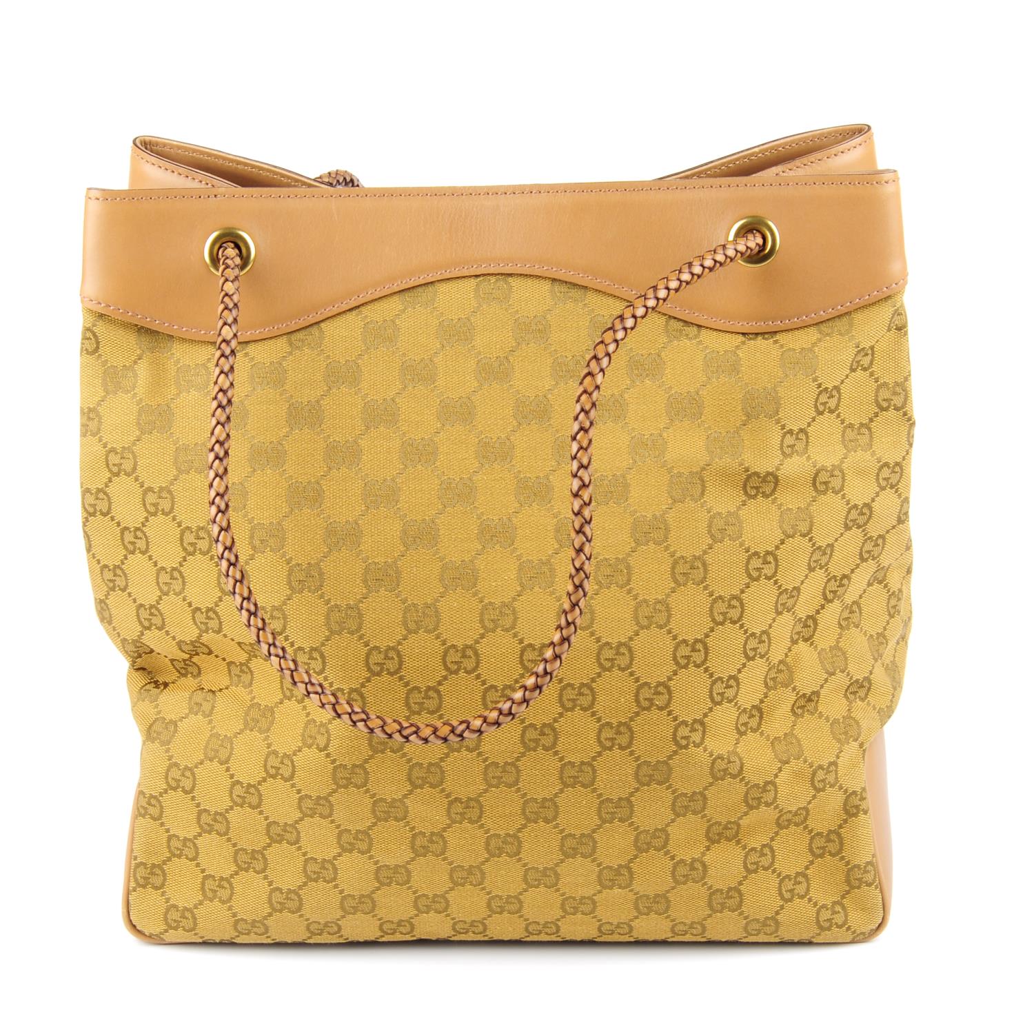 GUCCI - a bronze GG canvas Gifford tote. - Image 2 of 4