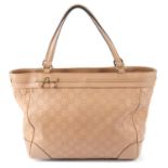 GUCCI - a pink Guccissima Mayfair Tote handbag.