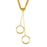 CHLOÉ - a Carly double ring pendant.
