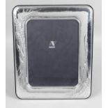 A large modern Italian silver mounted photograph frame,