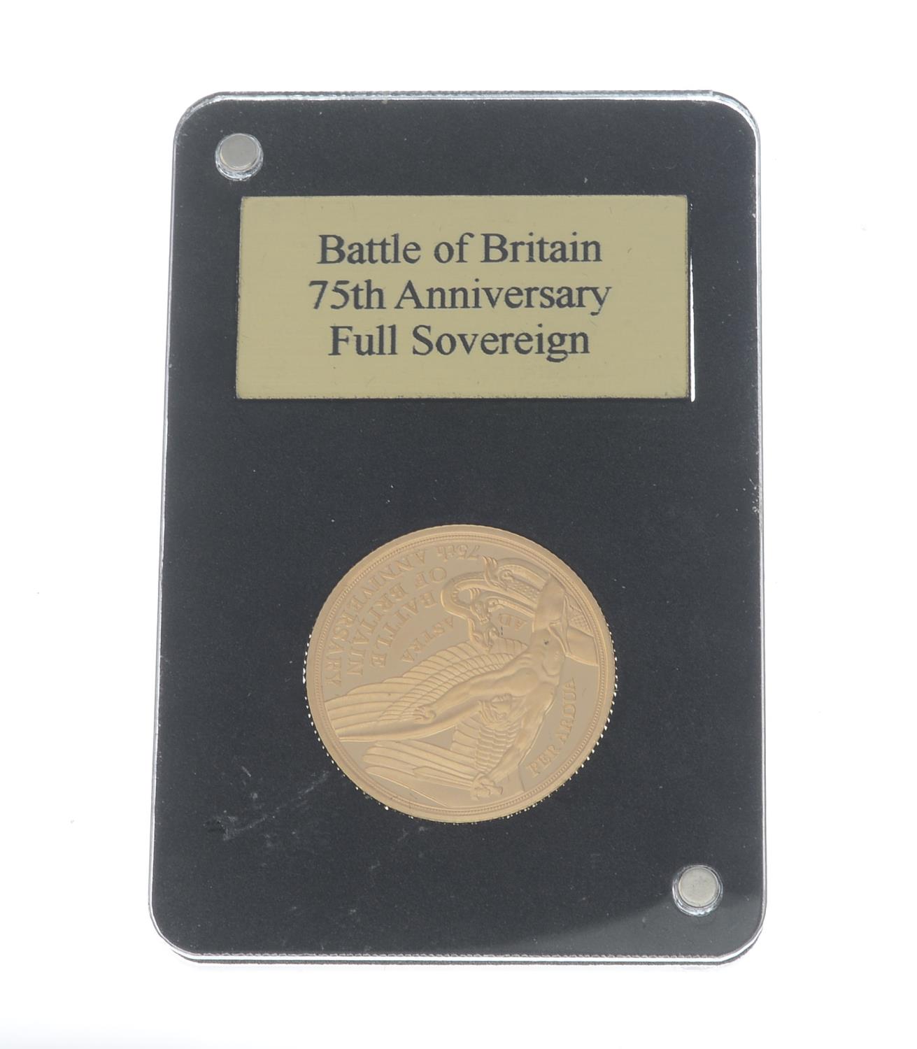 Elizabeth II, Battle of Britain 75th Anniversary 2015, commemorative Sovereign, rev. - Image 2 of 3