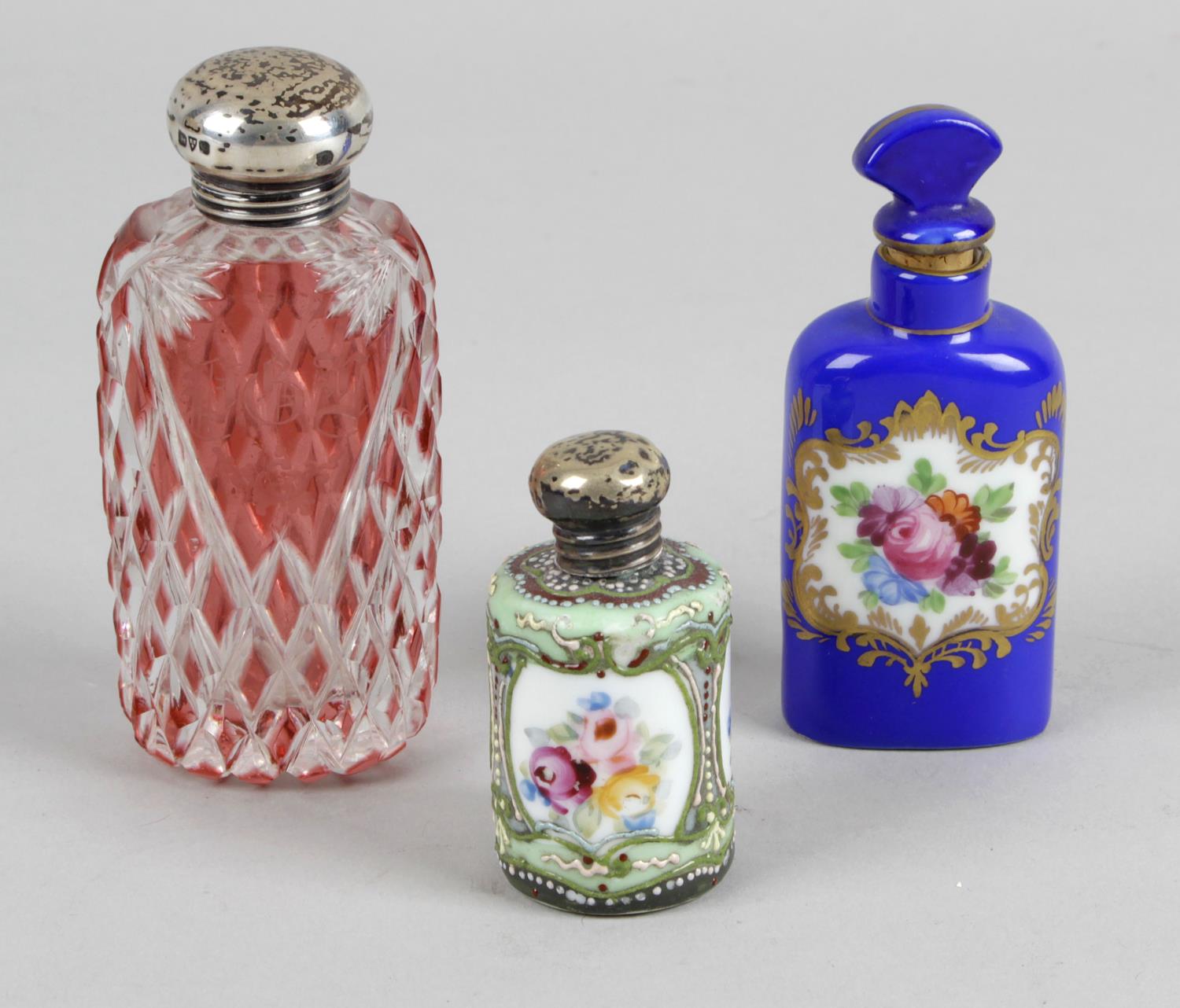 A collection of assorted scent bottles and other items,