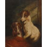 A late 19th century oil on board,