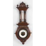 A 19th century Vienna style wall clock,