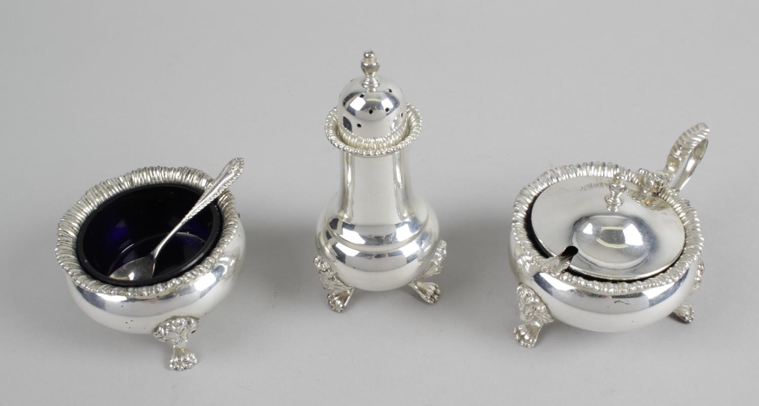 A modern silver cased condiment set, - Image 2 of 4