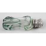 A late 19th/early 20th century overlaid glass scent bottle,
