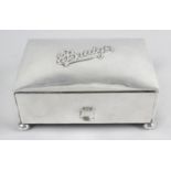 An early twentieth century silver mounted Bridge box,