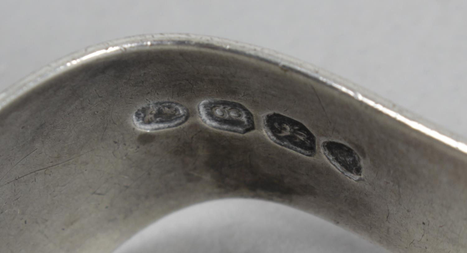 A pair of silver scissor form sugar nips, - Image 3 of 6
