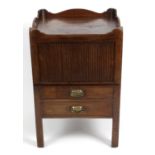 A Georgian gentleman's mahogany wash or night stand,