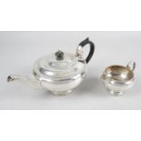 A George V silver teapot,