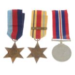 WWII group of three medals,