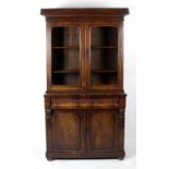 A Victorian mahogany bookcase,