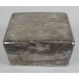 A silver mounted table cigarette box,