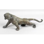 A early 19th century Japanese bronze tiger,