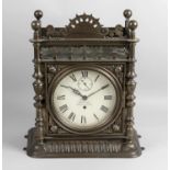 A 19th century Brockbank Atkins & Moore fusee mantel clock,