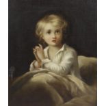 A late 19th century oil painting on canvas,