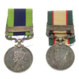 India General Service and WWII Medal Group to Pte.