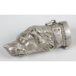 A 20th century silver plated novelty vesta case,