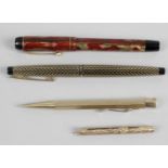 A 9ct gold cased Yard O Led propelling pencil,
