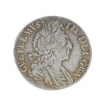 William III, Sixpence 1698, plumes in angles (S 3546).