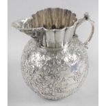 A Dutch silver jug,