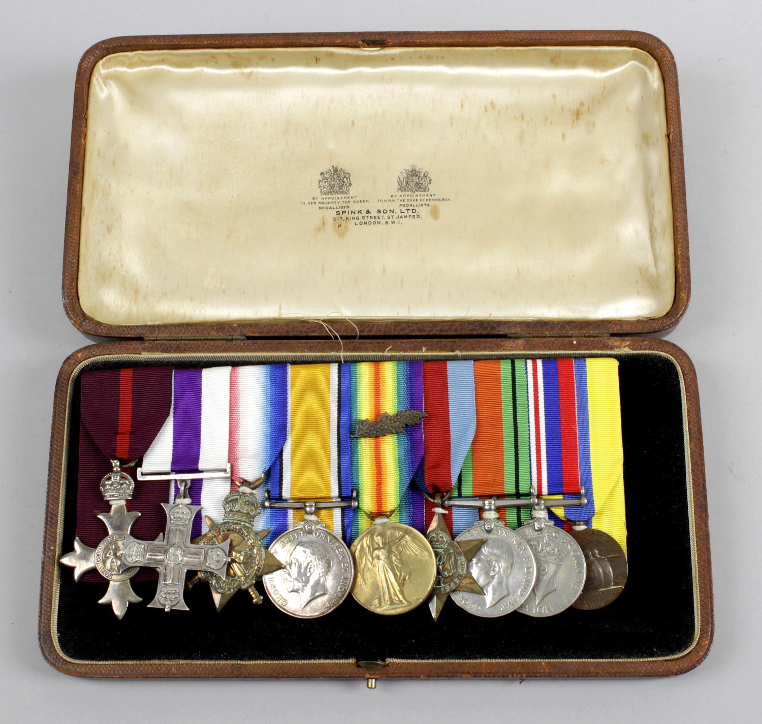 A Military Cross Medal group awarded to Capt.