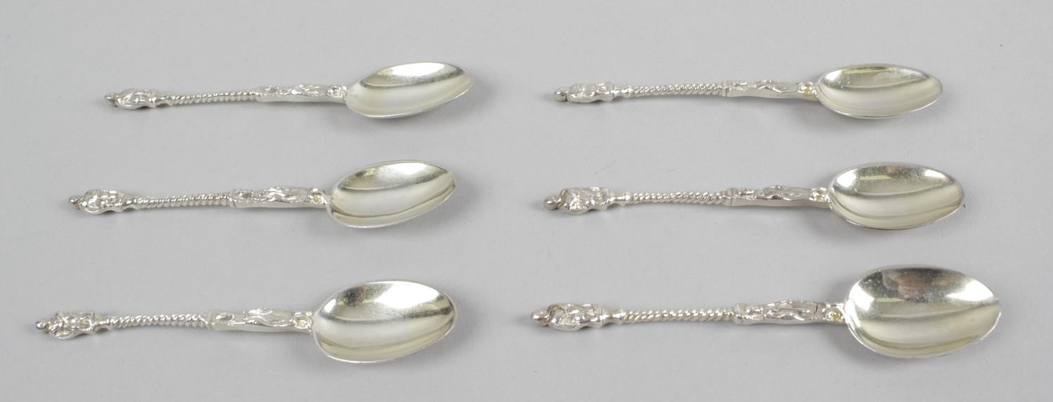 A 1920's silver tea strainer with foliate pierced trefoil shape twin handles, - Image 4 of 5