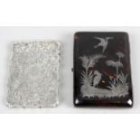 A late Victorian silver card case,
