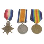 Great War Trio, 1914-15 Star, named to 'S.